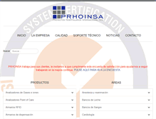 Tablet Screenshot of prhoinsa.com